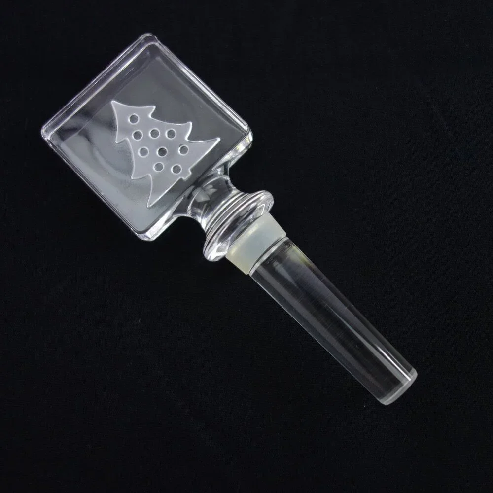 Christmas Holiday Christmas Tree Glass Wine Stoppers 5 1/2